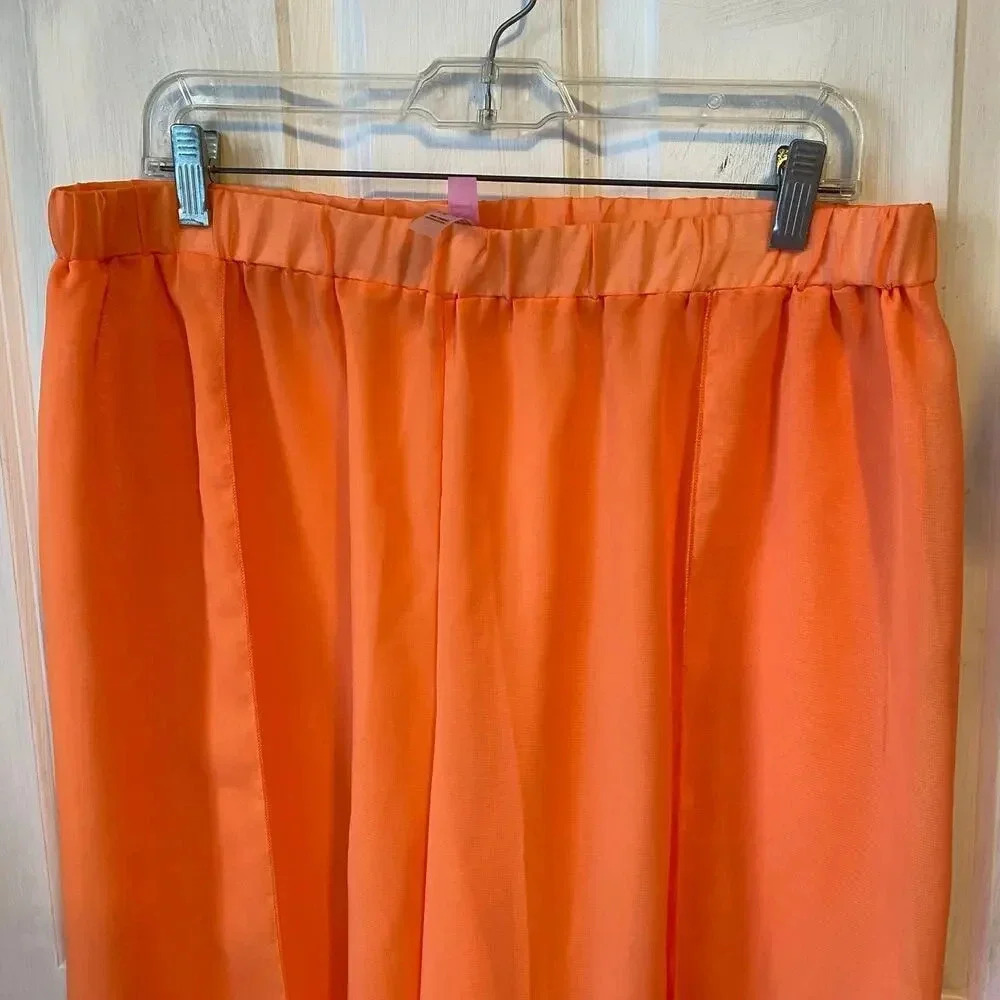 YMI Wide Leg See Through Belly Dance Beach Boho Casual Pants Women Plus Size 2X - Picture 6 of 8